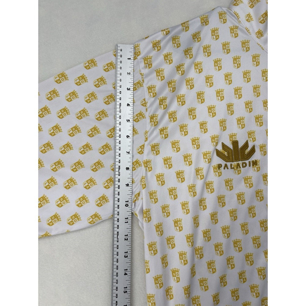 Nola Gold Major Rugby Paladin Shirt Sleeve Button Up Shirt - Picture 11 of 16